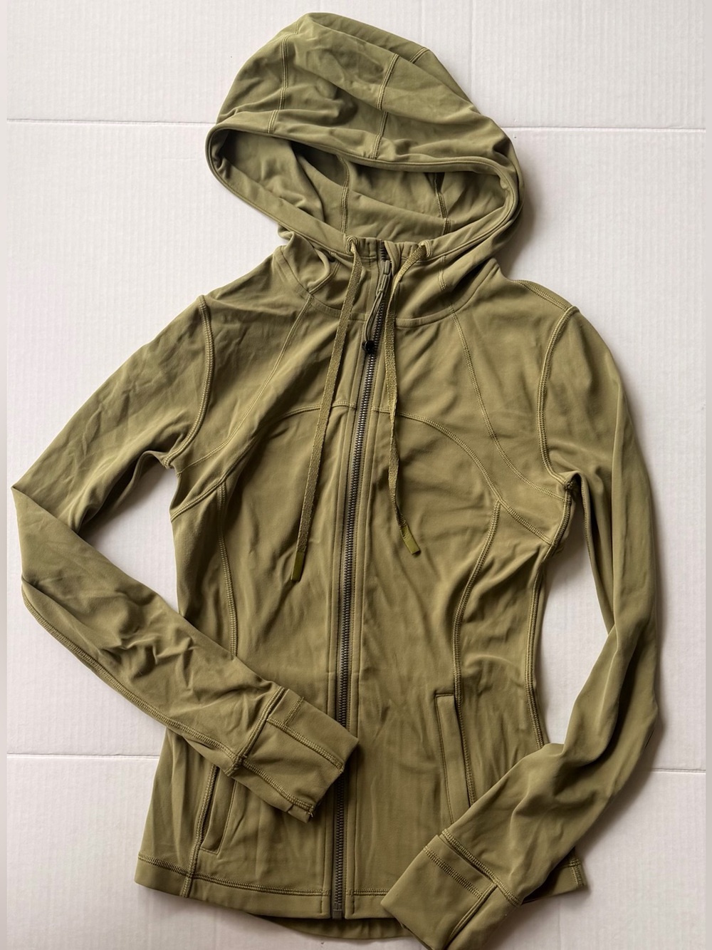 Lululemon hooded Define Jacket Bronze Green Nulu 4